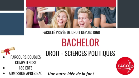 Bachelor en DROIT & SCIENCE POLITIQUE