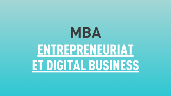 MBA Entrepreneuriat et Digital Business